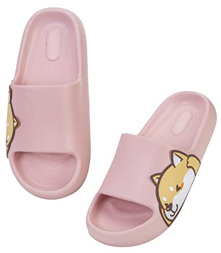 Waysoland Ciabatte donna uomo estive da Spiaggia Sandali,Ciabatte Morbide per bambini bagno,Doccia,pantofole antiscivolo infradito per interni ed esterni(rosa,39/40 EU)