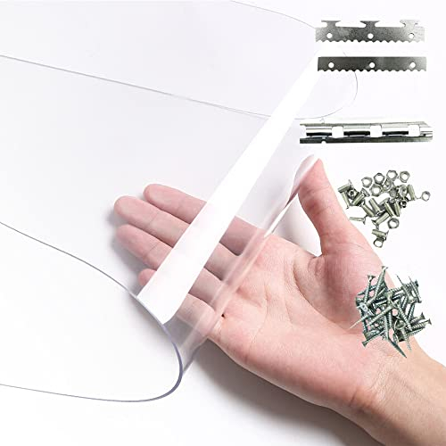 Streifenvorhang/Lamellenvorhang Innenräume warm halten Kunststoffvorhang Türvorhang Dicken 1.7mm Weich-PVC Kunststoff Streifenvorhang Schutz vor Kälte, Wind, (1 Streifen) (height:295cm)