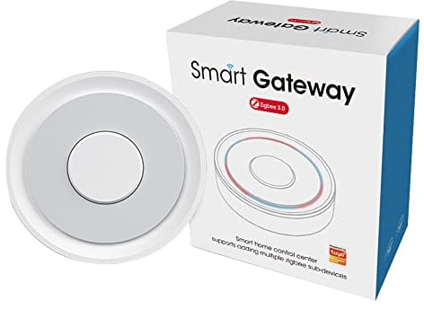 RISOON Tuya Zigbee 3.0 Hub Gateway: WiFi Smart Home Hub, Smart Home Bridge, App Remote Control, Control remoto inalámbrico compatible con Alexa Google Assistant y Smart Life App (ZigBee Gateway)