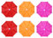 NUOBESTY Puppenschirm 6 Stück Mini-Regenschirm Spielzeug Niedliche Kleine Regenschirme Bunter Puppenhaus-Regenschirm Sonniger Regnerischer Regenschirm Foto-Requisiten Zufällige Farbe