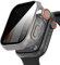 Diruite Funda para Apple Watch Series 6/5/4/SE 40mm Protector Pantalla Anti Espía,Privacidad Vidrio Templado PC Dura Case para iWatch 40mm Carcasa