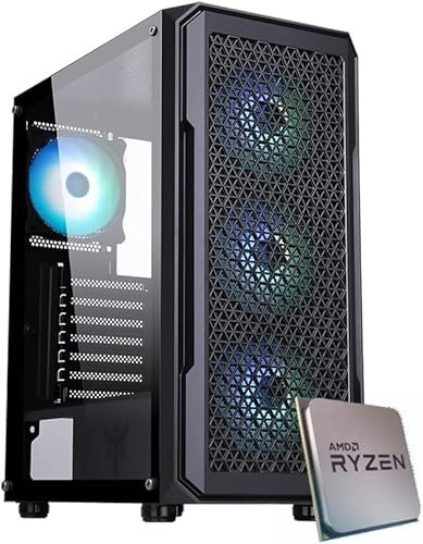 EMCA4 Computer Gaming PC Aseemblato Ryzen 5 7600 - RTX 4060 8GB - SSD M.2 1TB nvme - Ram 16GB DDR5 6000mhz - RGB - Windows 11