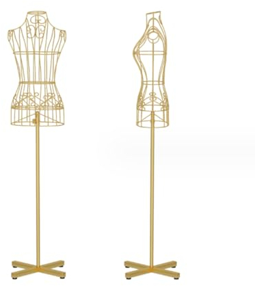 Schneiderpuppe Erwachsene Frau Verstellbare Schneiderbüste Schaufensterpuppe Verstellbar Eisen-Mannequin-Ständer Brautkleider Schneidern Kleiderladen Modelliergestelle Fotografie Hochzeitskleid Displa
