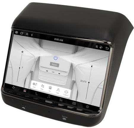 Écran LCD D'affichage de Siège Arrière de 7,2 Pouces pour Modèle 3 et Modèle Y, avec Commande AC du Siège Arrière et Système de Divertissement Multimédia (À partir de