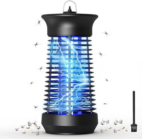 EUQQZU Elektrische Moskitolampe, elektrische Moskito 6W mit ultraviolettem Licht 1000V, geeignet für Haushaltsgärten, Küchen, Wohnzimmer und 30m ² effektiv gegen Insektizide und Moskitos