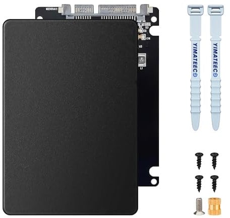 YIMATEECO Adaptateur M.2 NGFF SSD vers SATA 3.0, SSD NGFF 2,5 Pouces vers SATA 3.0 avec boîtier de 7 mm, jusqu'à 6 Gbit/s, Prend en Charge 2230, 2242, 2260 et 2280