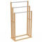 IDMarket - Porte-Serviettes sur Pied 3 Niveaux Rita en Bambou