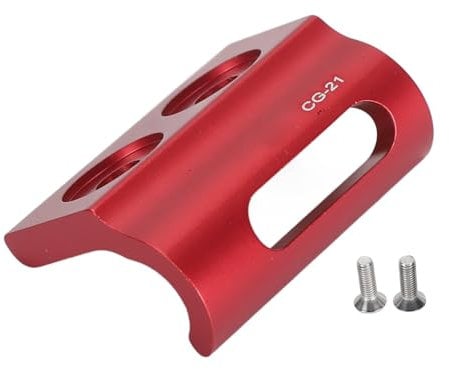 Cycle Frame Front Derailleur Hanger, Aluminum Alloy Derailleur Mount Adapter CNC with Screws, Sturdy Stable Frame Gear Hook for Biking Accessories (-2716240006312)