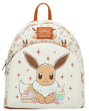 Loungefly Pokemon Eevee Desserts Mini Rucksack Braun Hellbraun Keine, Braun, Hellbraun, Einheitsgröße