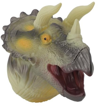 Niedliches Nachtlicht, Dinosaurier-Touch-Lampe mit 7 Farben, Wand-Kinderlampe für Schlafzimmer, Wohnzimmer-Dekoration, Kreatives mit Weichem Licht, Tragbare LED-N (Triceratops)
