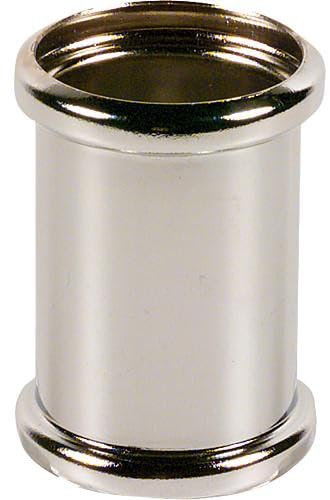 Double manchon *BG* Laiton chrome 32 x 32 mm, avec 2 joints toriques