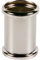 Double manchon *BG* Laiton chrome 32 x 32 mm, avec 2 joints toriques