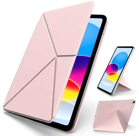 aoub für iPad 11. Generation (A16) 11 Zoll 2025/ iPad 10. Generation Hülle 10,9 Zoll 2022, Ultradünne Magnetische Hülle, Multi Angle Hoch-/Querformat-Magnethülle, Leicht und Anti-Fingerprint, Rosa