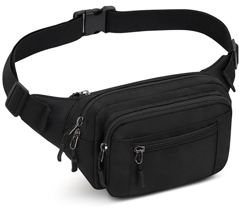 AIRCBC Sac Banane Homme Femme Sacoche à Poitrine Etanche Réglable avec Multiples Poches pour Voyage,Randonnée,Escalade,Jogging