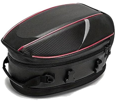 Motorrad Satteltasche für BMW F900R F900XR F 900 R XR, wasserdichte Motorrad Hecktasche Große Kapazität Erweiterbar Motorrad Tasche Motorrad Gepäcktasche,A Red