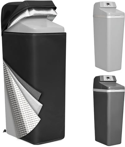 Water Softener Cover Outdoor for WHES30E/WHES40E Grain Softener, Black