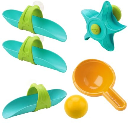 HABA Kugelbahn Badespaß-Wasserstrudel – buntes Badewannenspielzeug mit Saugnäpfen, Wasserspielzeug für Badezimmer, für Kinder ab 3 Jahren – 2013027001