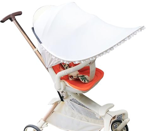 Extension De Pare Pour Poussette Housse Pare-Canopée De Poussette | Couverture De Parasol Pliable Avec Protection UV Pour Bébé Enfant Poussette Lit De Et Siège Auto