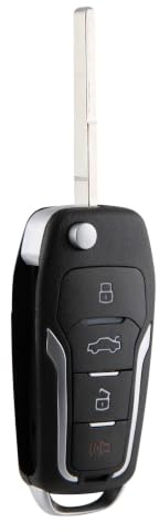 Remote Key Fob Flip Style High Security Upgrade Replacement for 2012 2013 2014 2015 2016 2017 2018 2019 2020 2021 2022 2023 2024 Ford Escape Focus C-Max (OUCD6000022 164-R8046)