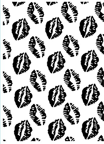 Darice 1218-56 Prägeschablone, Kussmünder, Plastik, transparent, 10,8 x 14,6 x 0,4 cm