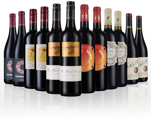 Laithwaites Customer Favourites Red Wine - Case of 12 Mixed Bottles (75cl) - Australian, Italian, French & Portuguese Variety - Black Stump Durif Shiraz, Cabalié, Il Papavero & More Selection