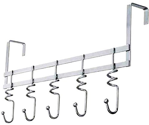 Buckingham 30003 Premium Quality Over The Door 5 Swirl Hook Hanger-Chrome