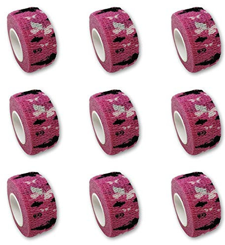 9er-Set Kinderpflaster | Fingerverband | Pflasterverband | Pflaster ohne Kleber - Motiv Schmetterling lila - 2,5cm x 4,5m - elastisch, wasserabweisend, kohäsiv …