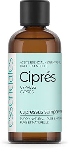 Essenciales – Olio Essenziale di Cipresso, 100% Puro e Naturale, 100 ml | Olio Essenziale di Cupressus Semprevirens Ideale per Aromaterapia