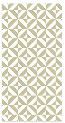 Panorama Vinylteppich - Modell Pastell-Grün Geometrie 160x230 cm - Verschiedene Größen - Deko Küche, Läufer und Outdoor