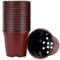 DOITOOL 20 Stück Kunststoff Pflanztöpfe Anzucht Klein Anzuchttöpfe Plastik Blumentopf 9cm Rund Kunststoff Anzuchttöpfe für Pflanzen Blumentöpfe für Sämlinge & Stecklinge (9cm)