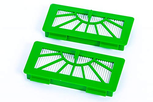 2 hochwertige Hepa Filter passend für Vorwerk Kobold Roboter Saugroboter VR100 und Neato XV11, XV12, XV15, XV25 - Top Hepafilter mit hoher Filterklasse - Allergiefilter