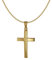 Acalee Kette mit Kreuz-Anhänger für Männer Gold 333/8 Karat zeitloser Halsschmuck für Herren, elegante Geschenkidee, 20-1218-50 50 cm