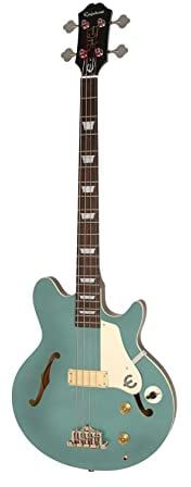 Epiphone Jack Casady Bass Faded Pelham Blue - Rechtshänder Halbakustik-Bass