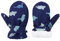 Durio Fäustlinge Kinder Skihandschuhe Winddicht Warme Winterhandschuhe Ski Handschuhe für Jungen und Mädchen Skifahren Blau Dinosaurier 4-7 Jahre（Tag Size L）