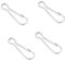 FYACCD Fahnenmast Clip, 4 Stücke Fahnenstange Clip, Edelstahl Federclips Haken, Karabinerhaken, für Fahnenstange, Schlüsselbund, Wäscheleine
