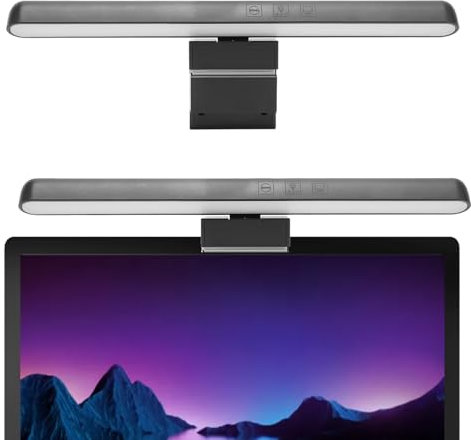 Barra de Luz para Monitor de Computadora Portátil, Barra de Lámpara de Pantalla USB, Interruptor Táctil óptico Asimétrico Barra de Luz de Pantalla de Computadora de Fijación