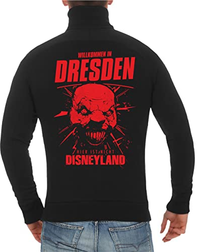 Spaß Kostet Herren Jacke Sweatjacke Willkommen in Dresden (mit Rückendruck) Größe S - 5XL