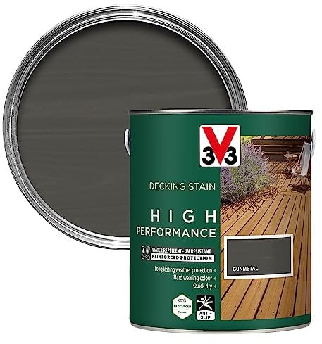 V33 Vernice per pavimenti in legno di fucile ad alte prestazioni, 2,5 l, formula biosourced, antiscivolo, ad asciugatura rapida, resistente ai raggi UV, resistente, protezione dagli agenti atmosferici