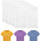TOYMIS 5 Sheets/1255 Pieces of Iron on Letters and Numbers, PU Iron on Fabric Letters with 0-9 Iron on Numbers A-Z Heat Transfer Letters Heat Transfer Letters for Clothing (White) (Z20125)