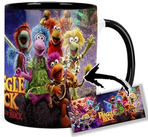 Fraggle Rock Jim Henson A Tasse Innen & Henkel Schwarz Keramikbecher Mug