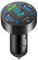 talifoca Cargador de Coche USB C con 4 Puertos, Carga rápida 50W QC3.0, voltímetro LED, Toma USB 12V, para iPhone Tablet Android Samsung y Todos los Smartphones