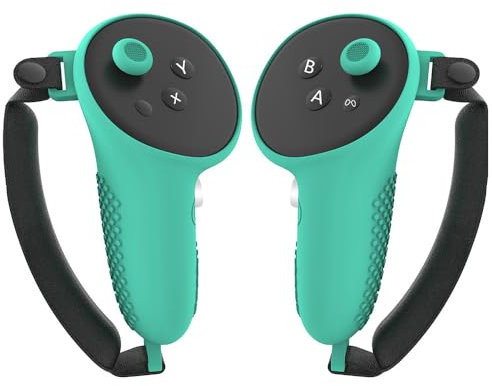 BIOSA 1 Paar Silikon Silikon Griffhüllen for Meta Quest 3, rutschfeste Controller Griffe, Abdeckung Links + rechts, Schutzhülle kompatibel mit Meta Quest 3 Zubehör