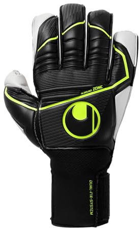 uhlsport Absolutgrip Flex Frame Carbon, Kinder und Erwachsene Torwarthandschuhe, Jaune Fluo/Noir, 8 -