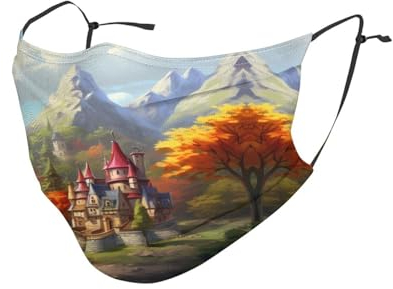 YYHHAOFA Staubmaske für Erwachsene, weich, atmungsaktiv, geeignet für Camping, Laufen, Reisen, den täglichen Gebrauch, bunte Luftballon-Drucke, 1 Stück