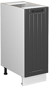 Vicco Apothekerschrank Fame-Line, Anthrazit Landhaus/Weiß, 30 cm, AP Eiche