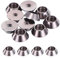 sourcing map M3 Kegel-Unterlegscheiben, eloxierte Aluminium-Dichtungen, Cup-Kopf-Unterlegscheibe für Schrauben RC/FPV/PC/Drohne/mechanisches Zubehör, Modellteile, 10 Stück (Titangrau)
