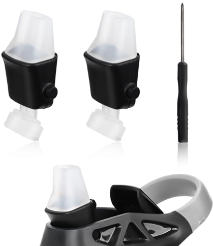 PEUTIER 2 Ersatzausgießer für Contigo, Weiche Silikondeckel Ersatzteile mit Schraubendreher BPA-Freies Mundstück Kompatibel mit Contigo Aubrey Kids Wasserflasche (14oz und 20oz)