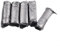 Hygienic Camping Toilet, 5 Rolls of Composting Bags for Home, Festivals, and More (Black)