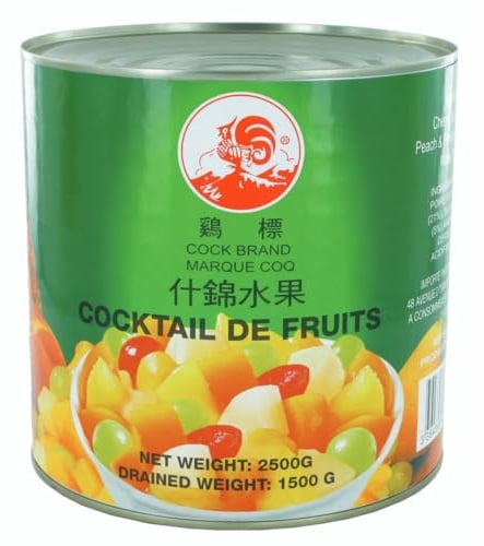 Fruits au Sirop en Conserve 565g/Boite et Cocktail de Fruits 2500g/Boite - Livraison Gratuite France (1, Cocktail de fruits)