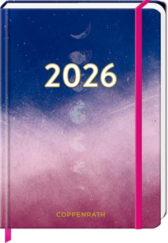 Mein Jahr 2026: Monde (Universum): Taschenkalender mit Wochenplaner und Eintragmöglichkeiten, mit Gummiverschluss und Leseband (Kleiner Wochenkalender)